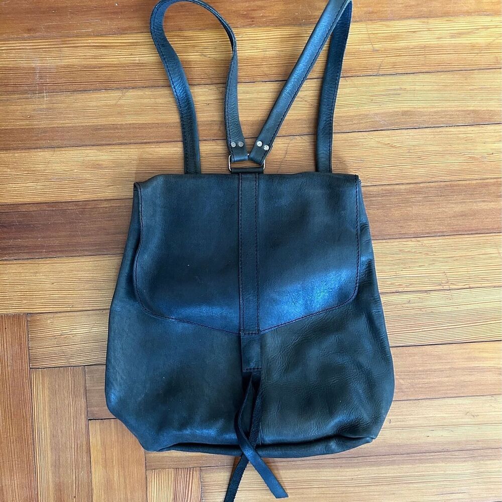 Raven + Lily Backpack Off-Black Leather Never Used!